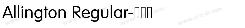 Allington Regular字体转换 Allington Regular字体转换